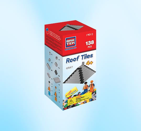 BRICTEK TUILES DE TOIT GRISE 138 PIÈCES