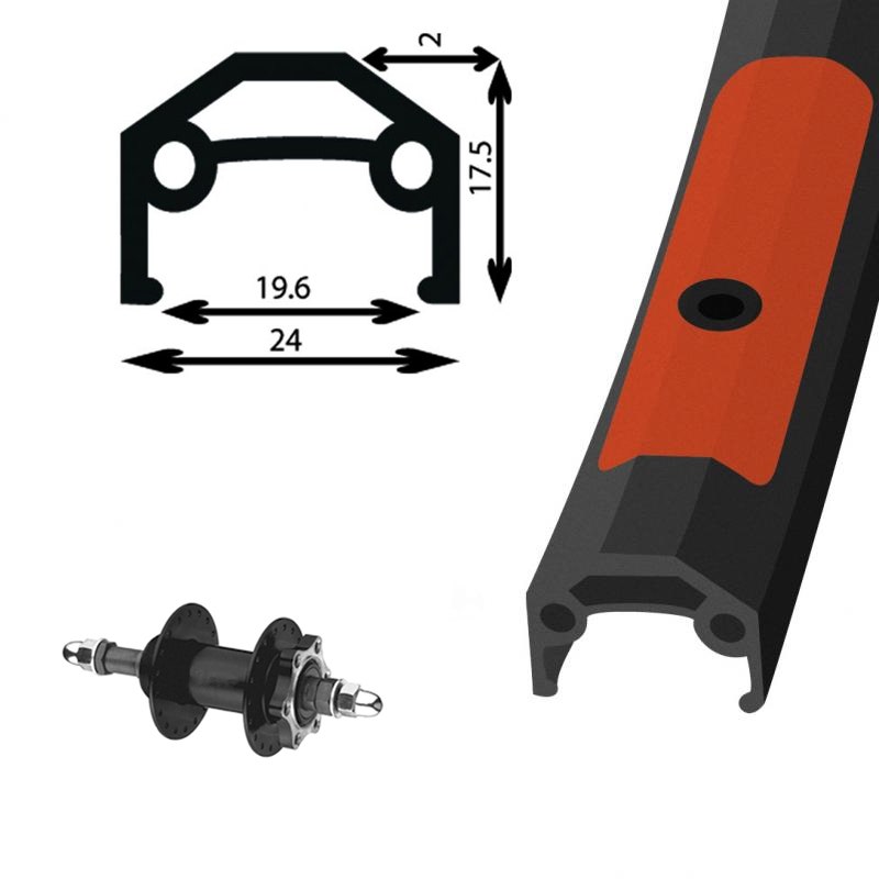 Roue arriere sales 700