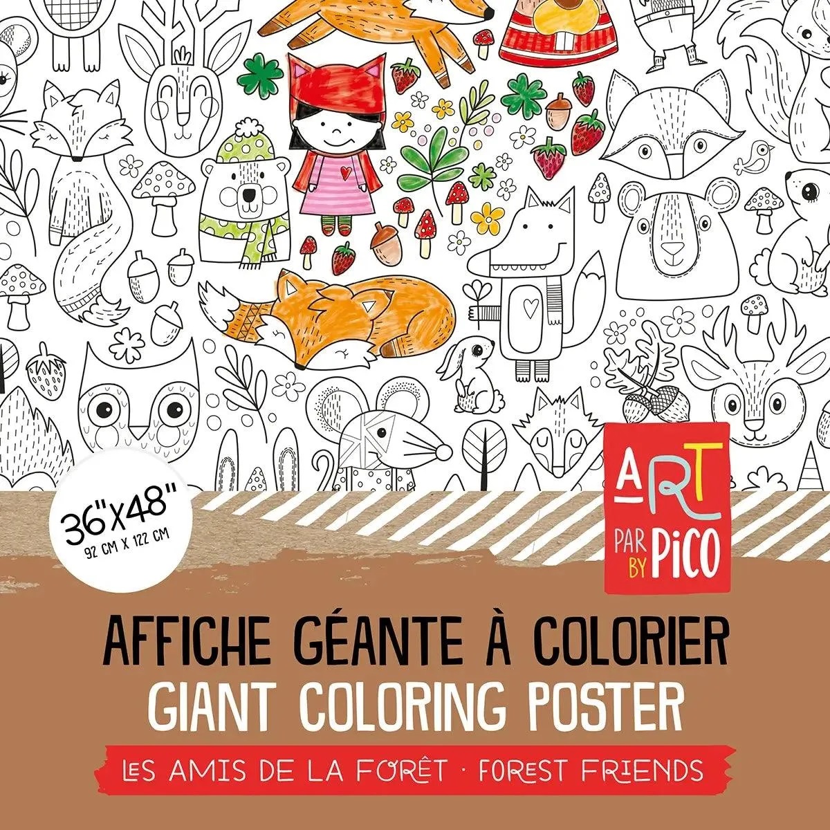Pico coloriage géant Les amis de la forêt