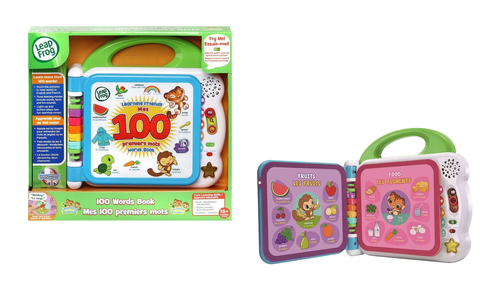 Leap Frog Mes Premiers 100 Mots VTECH 601546 - boite du produit