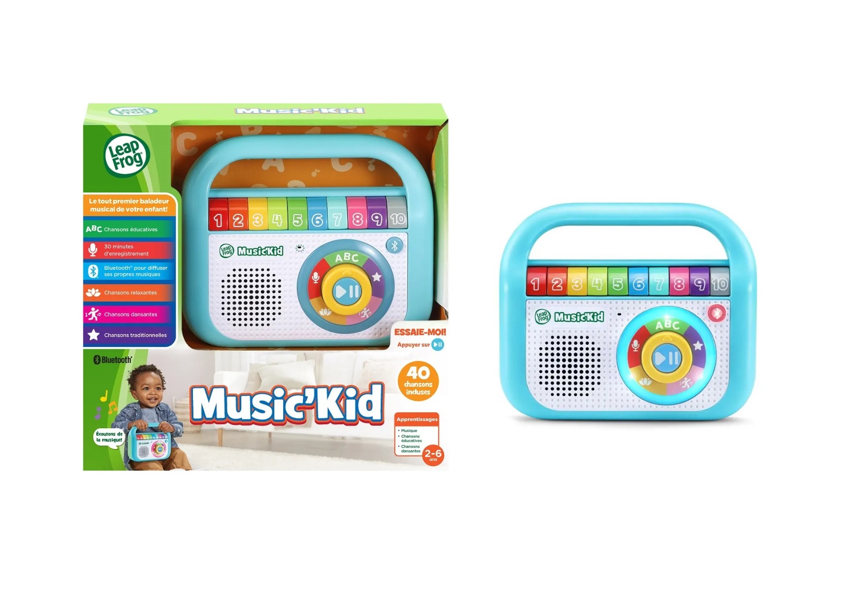 boite LeapFrog Music Kid Let's Record Music Player