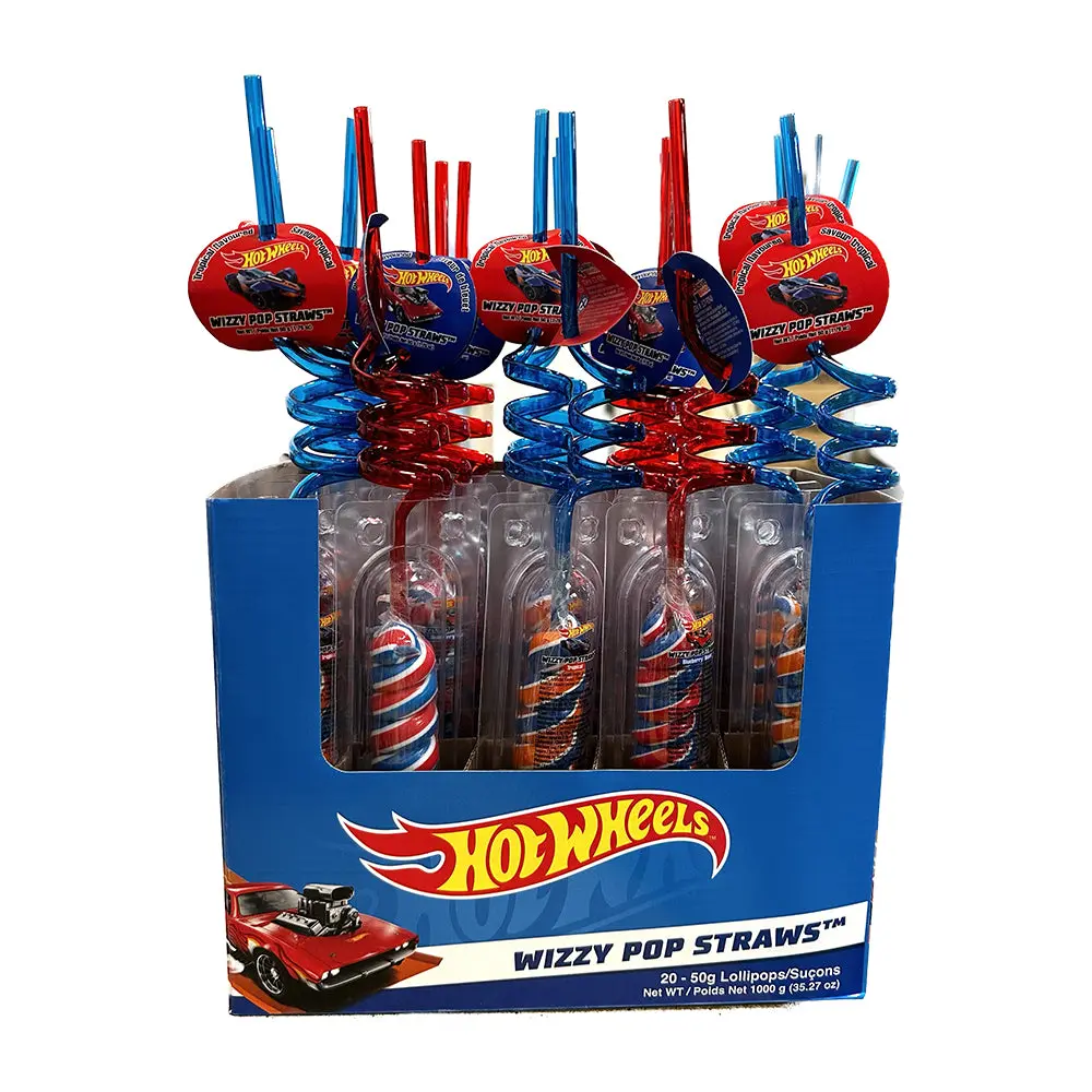 Hot wheels suçons paille wizzy 50g