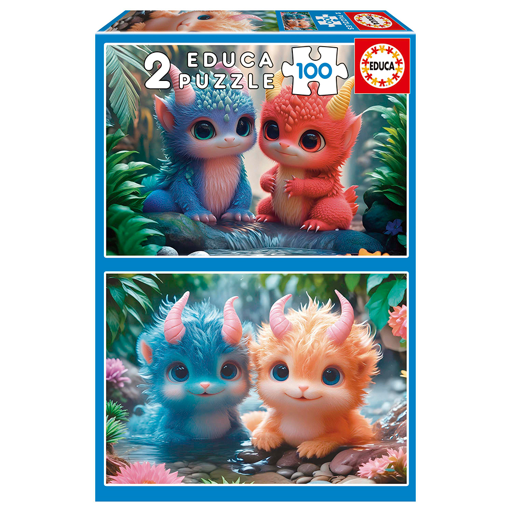 Casse-tête 2x100 Monstres mignons