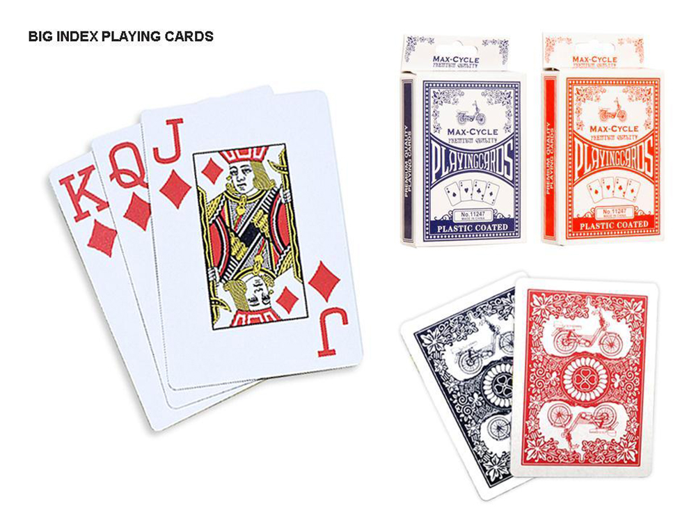 Carte à jouer gros caractères