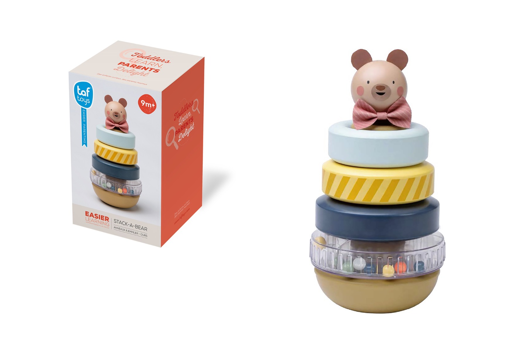 Tafs Toys Anneaux à empiler ourson