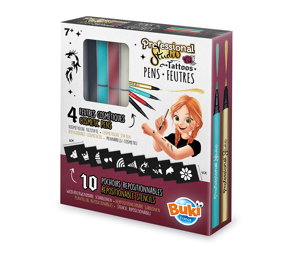 Buki Professional - Feutres tattoos Dorés