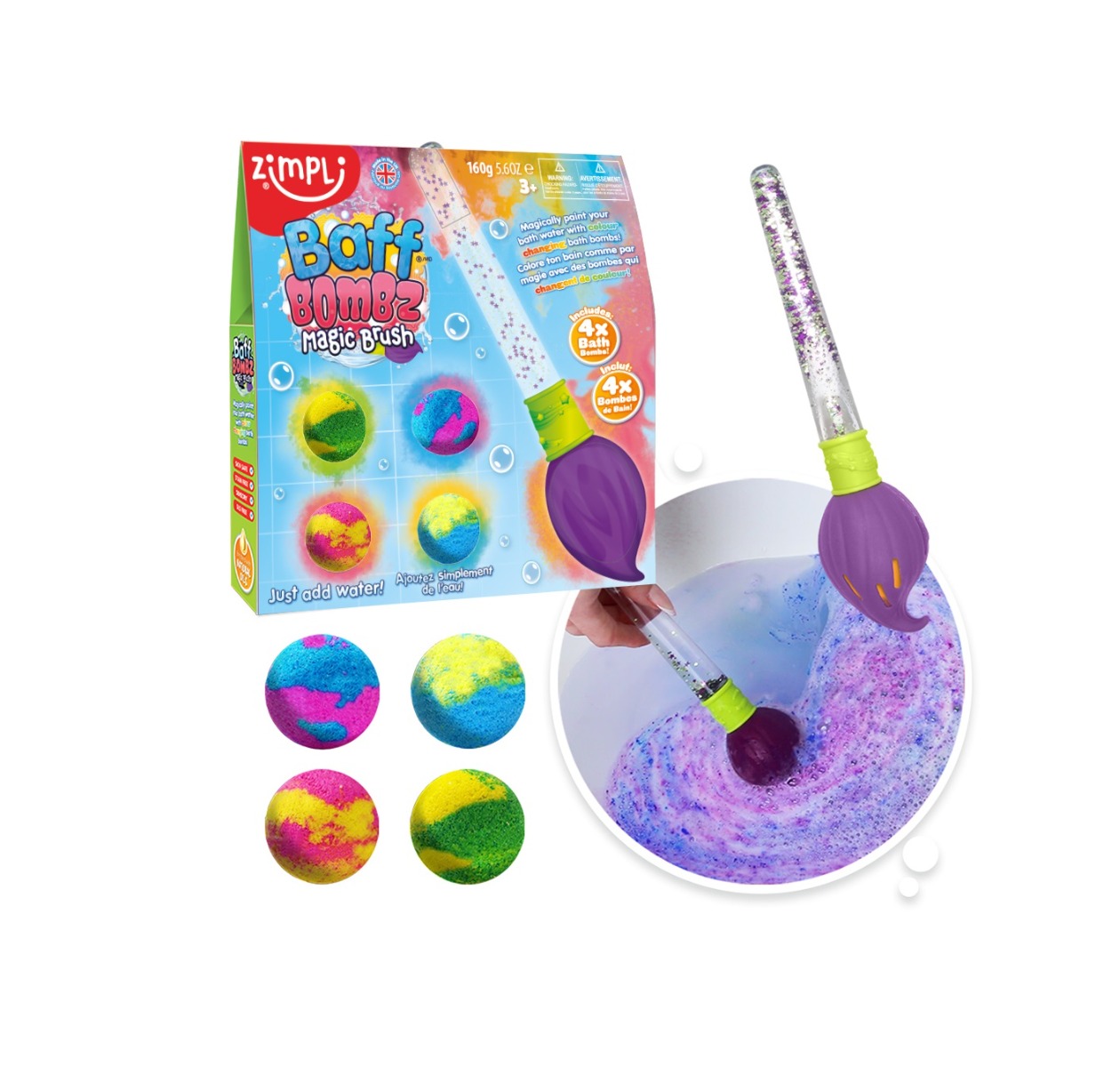 Zimpli - Baff Bombs Pinceau magique