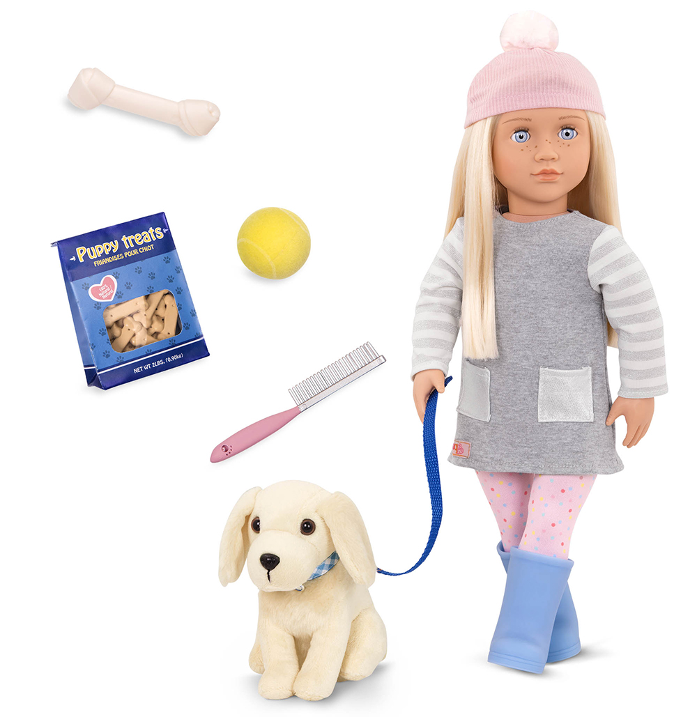 Poupée OG animaux Meagan & Golden retriever