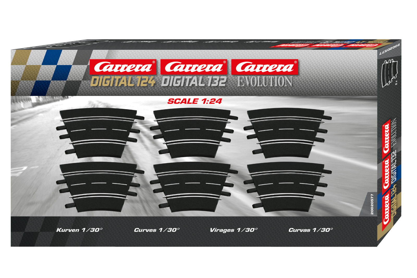 Carrera Digital 124/132 Piste courbe 1/30 (6Carreras)