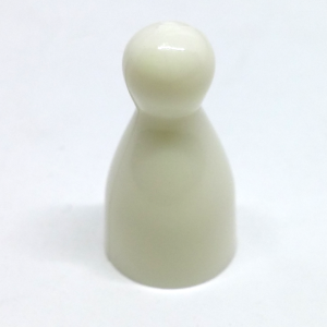 Pion Halma 24mm - Blanc