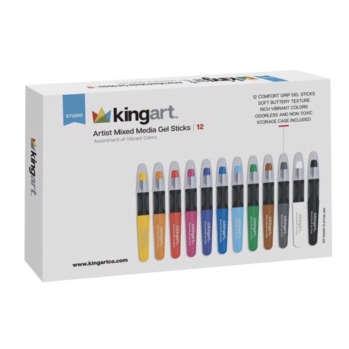 BÂTONNETS DE GEL MÉDIAS MIXTES - 12 couleurs