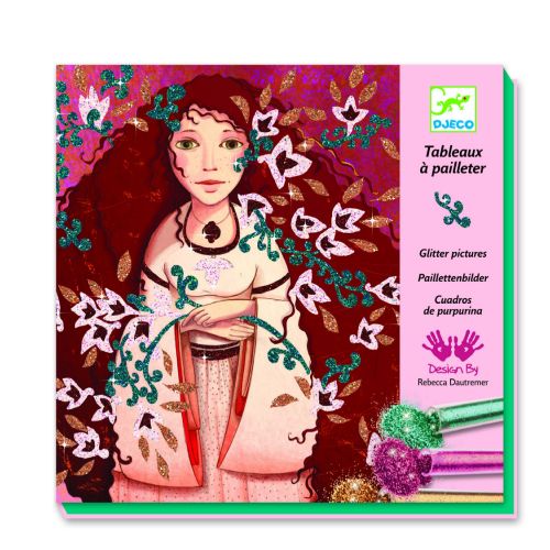 TABLEAU A PAILLETER D'ORS ET DE SOIES