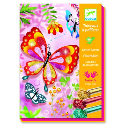 Tableau à pailleter papillons