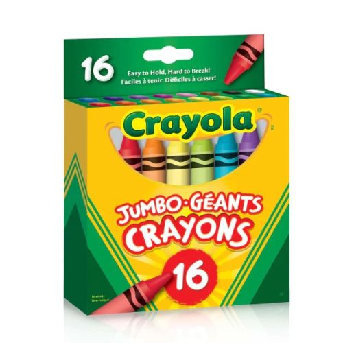 16 crayons de cire géants Crayola