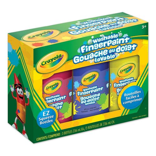 3 peintures au doigt lavables Crayola