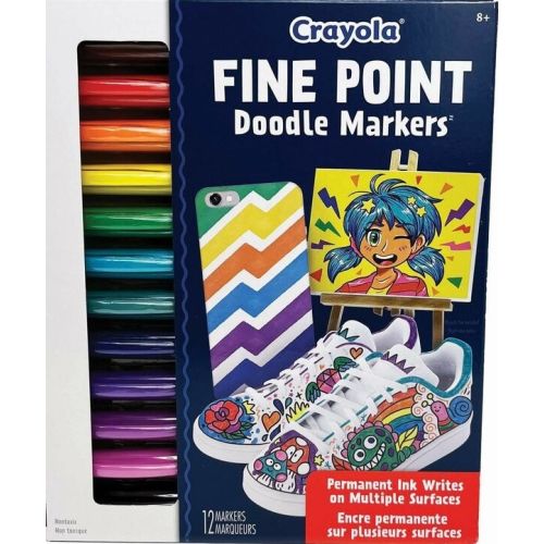 12 Doodle markers pointe fine