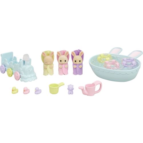 L'heure du bain des triplets Milk