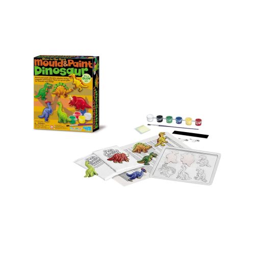 Moule et peinture dinosaures fluorescent