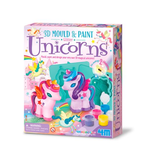 Mould & paint 3D Licornes