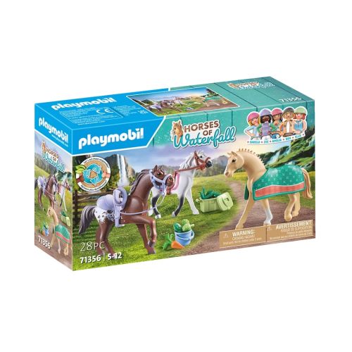 3 chevaux: Morgan, Quarter horse et Shagya