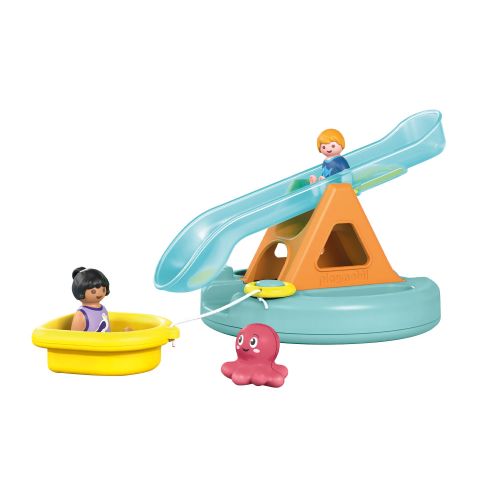 Junior: île de baignade avec toboggan aquatique