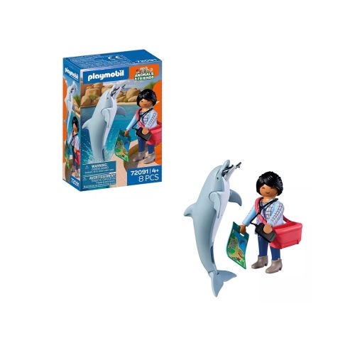 Zoo : Dauphin et visiteur