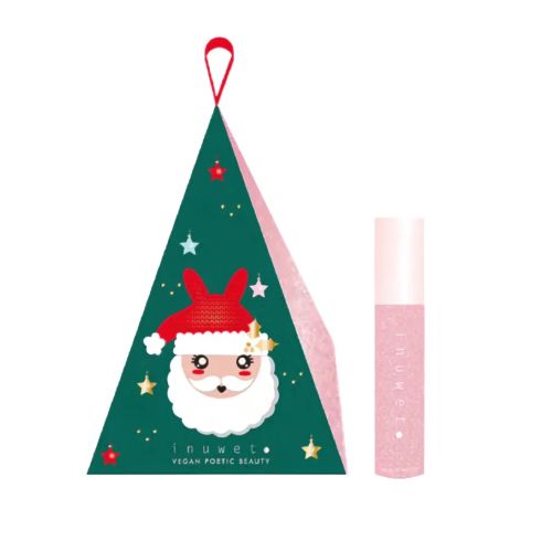Ornement Père Noël Brillant à Lèvre Fraise