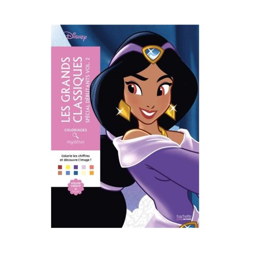 Grands classiques spécial débutants T02: Jasmine - Coloriages Mystère Disney
