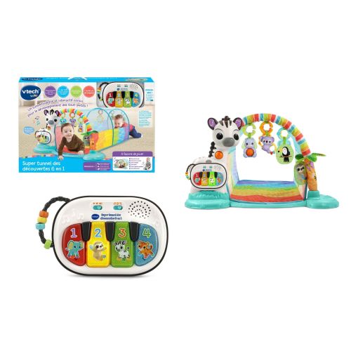 Vtech Baby Super tunnel des découvertes 6 en 1
