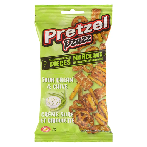 Pretzel pzazz 56g, crème sûre et ciboulette