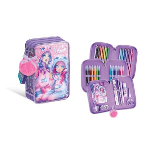 Trousse à crayons 3 volets Party Pyjama Nebulia & Cristalia