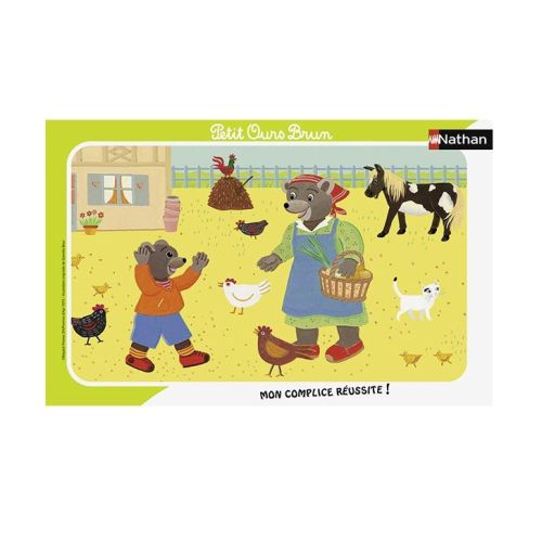 Casse-tête 15 Cadre - Petit Ours Brun a la ferme