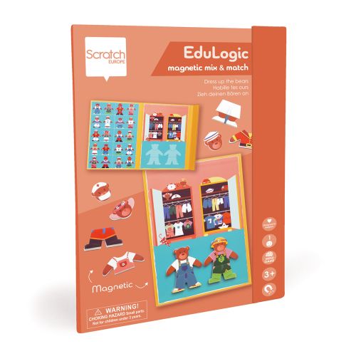 Scratch-Livre EduLogic Magnétique Mix&Match-Ours à