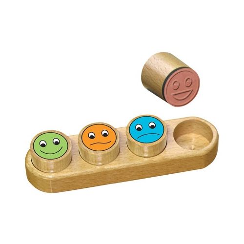 Tampon À Imprimer - Notation 4 Smiley Couleur