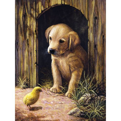 PEINTURE PAR NUMÉROS CHIOT LABRADOR