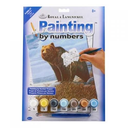 PEINTURE PAR NUMÉROS OURS GRIZZLY
