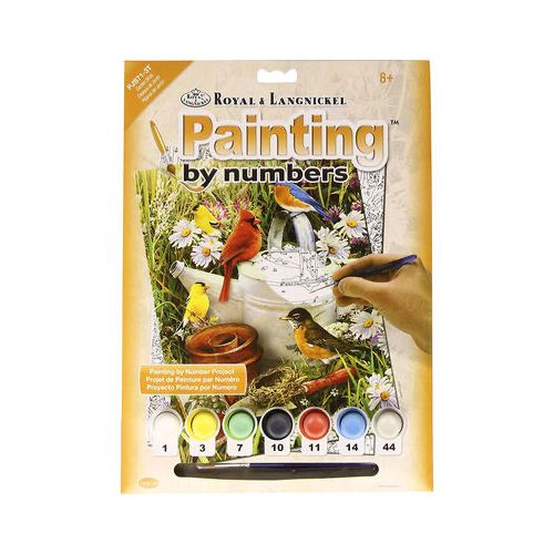 Peinture à numéro Oiseaux du jardin
