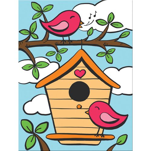 Peinture à numéro oiseaux