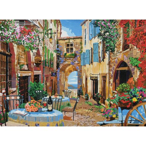 Peinture à numéro Grand village français