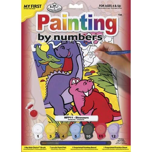 Peinture à numéros dinosaures