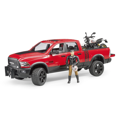 Camion RAM 2500 Power Wagon 2500 avec Moto Bucati et pilote