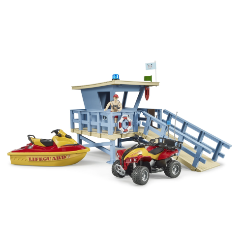 Station de Sauveteur avec Quad et Motomarine