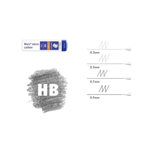 Staedtler mines de rechange 0.9mm HB Mars micro (12)