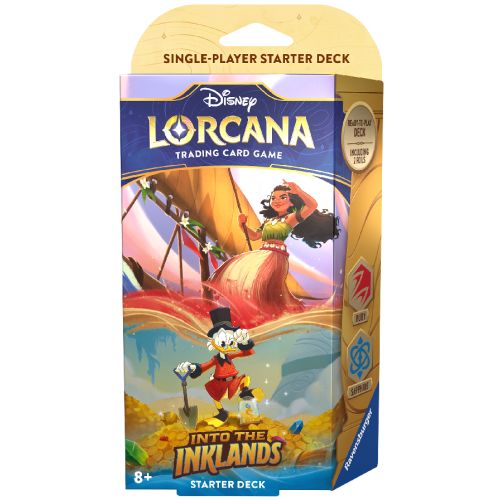 Disney Lorcana Starter Ruby &Sapphire (Moana & Picsou) Into the Inklands