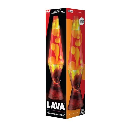 Lava lamp cratère en éruption