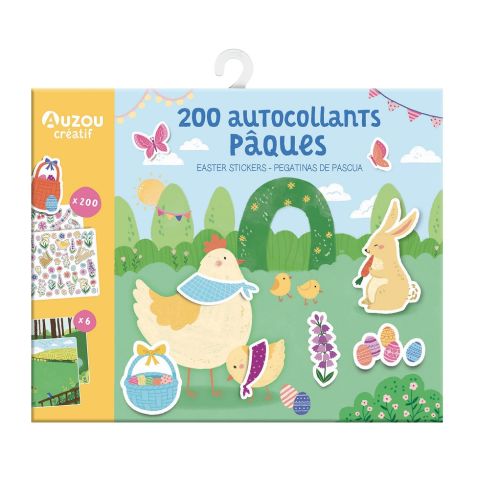 200 Autocollants Pâques