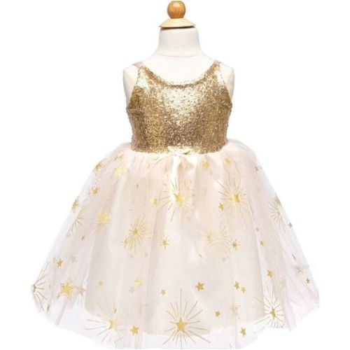 Robe de soirée glamour doré 5-6 ans