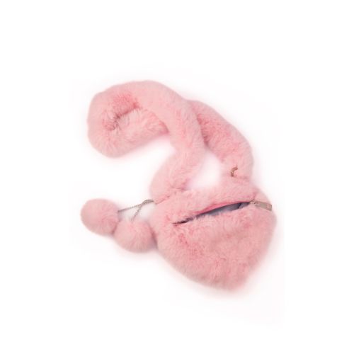 Sacoche cœur en peluche