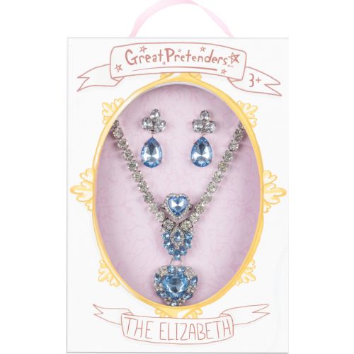 L'ensemble bijoux Marilyn, bleu/argent 4 pcs