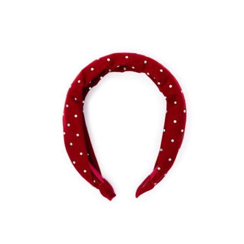 Serre-tête rouge velour